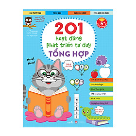 Sách cho bé - 201 Hoạt Động Phát Triển Tư Duy - Tổng Hợp - Sách tương tác - Dành cho trẻ từ 5 tuổi