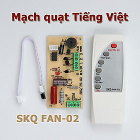 Mạch quạt điều khiển từ xa SKQ FAN-02 Remote phiên bản Tiếng Việt