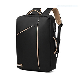 Balo laptop công sở chống trộm chống nước cao cấp phong cách mới - ĐEN