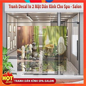 Mua Ảnh Dán Kính 2 Mặt Cho Spa Salon TẶNG KÈM TRANH DÁN 40X60 KHI MUA COMBO