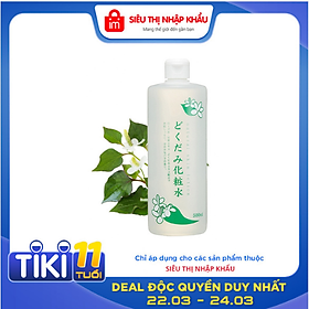 Nước Hoa Hồng Diếp Cá Ngằn Ngừa Mụn Natural Skin Lotion 500ml - Nội địa Nhật Bản
