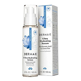 DERMA E Ultra Hydrating Serum with Hyaluronic Acid, 2oz