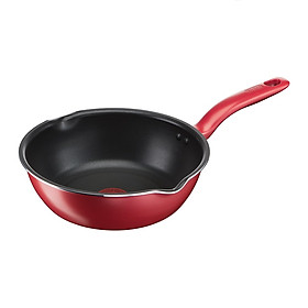 Chảo chiên chống dính đáy từ Tefal So Chef G1358496 24cm sâu lòng (Đỏ) - Công nghệ cảnh báo nhiệt thông minh - Hàng chính hãng