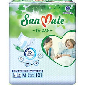 Combo 2 gói tã dán sunmate m10 - tã dán người lớn - date luôn mới