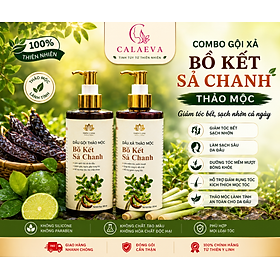 Combo Gội Xả Bồ Kết Sả Chanh thảo mộc giảm tóc bết, sạch nhờn cả ngày.