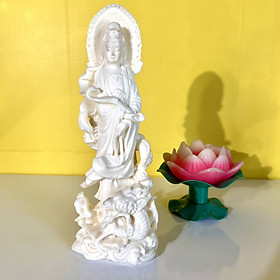 Tượng Phật Quan Thế Âm Bồ Tát cao 20cm - T0450