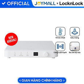 Bếp điện từ LocknLock Bianco EJI146WHT, Hàng chính hãng, Thiết kế siêu mỏng, Công suất mạnh, Đa chế độ nấu - JoyMall