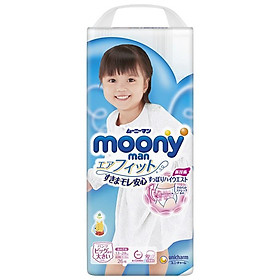 Tã - Bỉm quần Moony XXL26 bé gái