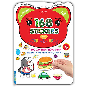 Bóc Dán Hình Thông Minh Phát Triển Khả Năng Tư Duy Toán Học - 168 Sticker (Quyển 5) - MT 