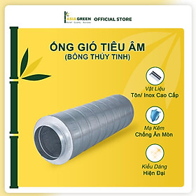 ASIA GREEN - Ống Gió Tiêu Âm Tròn Bông Thủy Tinh, Giảm Tiếng Ồn, Mạ Kẽm Chống Ăn Mòn (Giá bao gồm VAT)