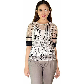 Áo Lưới Ép Nhung Nổi Cung Cấp Bởi Hanali