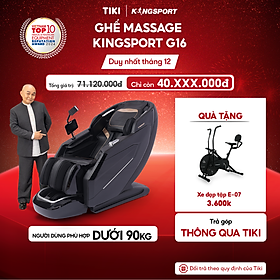 Ghế massage KINGSPORT G16 công nghệ Massage Kingtech Touch Pro, 12 bài massage chuyên nghiệp