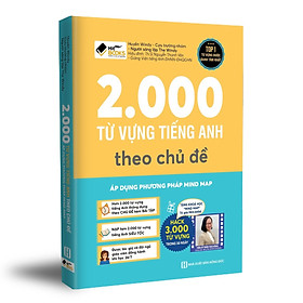 Hình ảnh Sách - 2000 từ vựng tiếng Anh theo chủ đề - Áp dụng phương pháp mind map - 4 màu - HITBOOKS