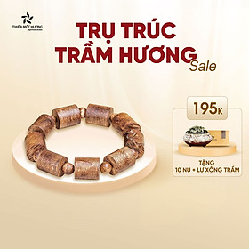 Vòng tay Trầm Hương Trụ Trúc Việt Nam - Đẳng Cấp, Sang Trọng - Tốc Banh - 9 trụ 9 hạt - Thiên Mộc Hương