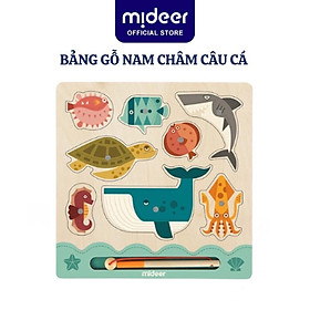 Đồ chơi câu cá nam châm bằng gỗ Mideer Fishing Board cho bé 1,2,3,4 tuổi