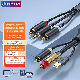 Mua SOAIY Cáp Chuyển Âm Thanh Quang SPDIF  Đồng Trục Coxial Ra AV  AUX 3.5mm  Digital To Analog JH-Z239E Dài 1.5m - Hàng Nhập Khẩu