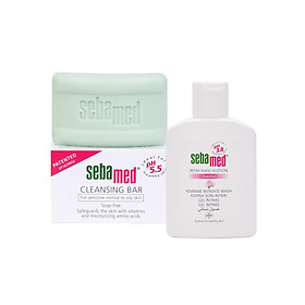Combo Thanh Kháng Khuẩn Sebamed pH5.5 + Dung Dịch Vệ Sinh Phụ Nữ Sebamed pH3.8
