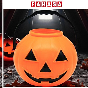 Giỏ Bí Ngô Halloween 20 cm - Hoàng Thu HT2233