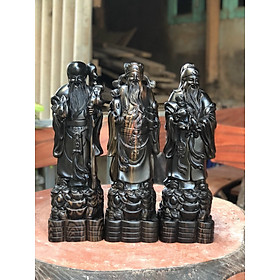 Mua Bộ tượng phật tam đa phúc lộc thọ bằng gỗ mun hoa kt cao 50×15×13cm