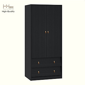 Mua HAPPY FURNITURE   Tủ quần áo 2 cửa mở 2 ngăn kéo - CALYN   TCM_253   80cm x 54cm x 180cm DxRxC