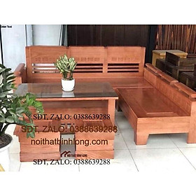 Bộ bàn ghế phòng khách tay trứng Góc L KT2m *1m8