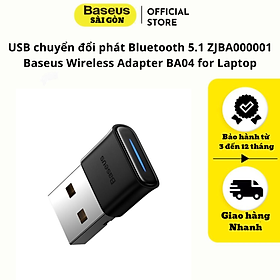 USB chuyển đổi phát Bluetooth 5.1 ZJBA000001 Baseus Wireless Adapter BA04 for Laptop- Hàng chính hãng