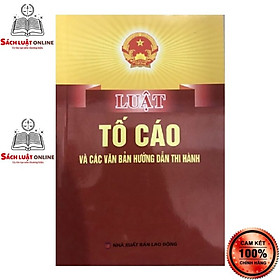 Sách - Luật tố cáo và các VBHD thi hành