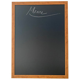 Bảng đen menu viết phấn Khung gỗ nâu KT 60x100cm 