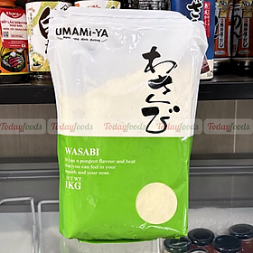 Bột Wasabi cay nồng Umami-Ya gói 1KG - Bột Mù Tạt Wasabi chuyên dùng cho nhà hàng, quán ăn