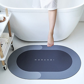 Thảm Chùi Chân Hút Nước Siêu Thấm Loại Mềm Dày, Chất Liệu Chống Trơn Trượt