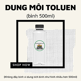 Dung môi TOLUEN lau chùi mực in, pha keo con chó