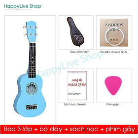 Đàn Ukulele Blue Soprano + Bộ phụ kiện