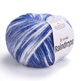 Len Raindrops nhập khẩu từ Yarnart, đan móc áo, khăn, nón, đầm