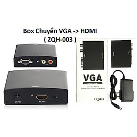 Mua Box chuyển VGA -  HDMI ZQH-003
