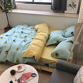 Set vỏ chăn ga gối Cotton Fabric - Quả Bơ mẫu mới 2019