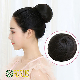 Tóc giả búi tròn củ tỏi b-z45