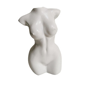 Female Body Vase Plants Pot Art Statue Desktop Decor