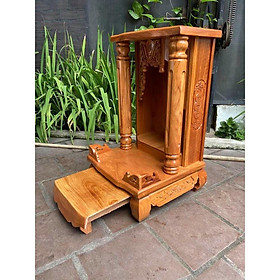 Mua Bàn thờ thần tài gỗ gõ đỏ Cột Trơn 48 x 81cm  BÀN THỜ ÔNG ĐỊA CAO CẤP