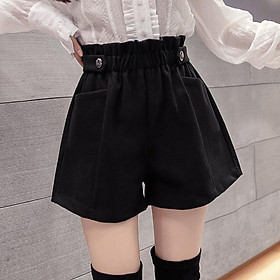 Quần short nữ LƯNG BÈO PHỐI 2 TAG NÚT năng động và trẻ trung