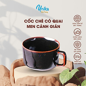 Cốc Uống Nước Chè Có Quai men cánh gián D6*R6*C4 - Gốm Sứ Bát Tràng