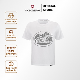 Áo thun Victorinox Brand Collection Heritage Graphic Tee - White - Size