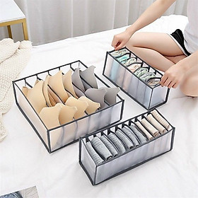 Mua Túi Đựng Quần Áo Chia Ngăn  Hộp Xếp Quần Áo Đồ Lót Tiện Ích 7 Ngăn/ 9 Ngăn Tiện Lợi Giá Rẻ