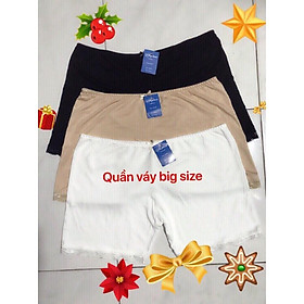 Set 5 Quần Đùi Mặc Váy Cotton big size màu ngẫu nhiên (từ 55kg đến 90kg)