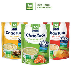 Hình ảnh Lốc 34 - Combo 3 Cháo Tươi Baby 240g (Gà, Tôm, Lươn) Sài Gòn Food