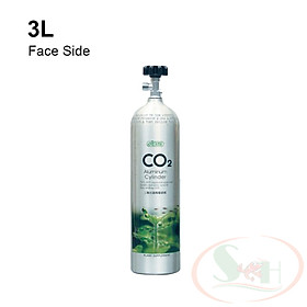 Bình co2 nhôm Ista 0.5L, 1L, 2L, 3L Aluminum Cylinder van tổng kim loại Đài Loan thủy sinh 1, 2, 3 lít