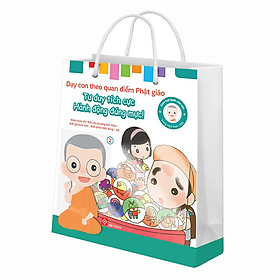 Bộ Túi 2 - Song Ngữ Anh - Việt - Gieo Hạt Lành Cho Con - Dạy Con Theo Quan Điểm Phật Giáo - Nhận Thức Tốt : Biết Yêu Thương Bản Thân - Biết Giữ Bình Tĩnh - Biết Phân Biệt Đúng - Sai (6 Cuốn)