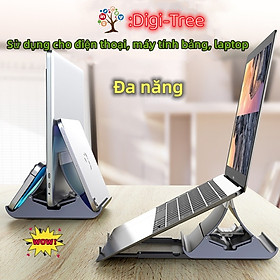 Mua Chân đế thẳng đứng laptop tản nhiệt chống trượt silicon đa năng giá đỡ đế trọng lực thích hợp cho laptop  máy tính bảng - đen