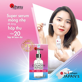 Serum dưỡng sáng da, ngăn lão hoá, dưỡng ẩm super serum collagen peptide kihasu: Sử dụng cho nam và nữ (chai 10ml - 50ml) dùng cho mọi loại da