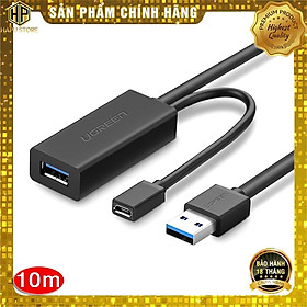 Mua Cáp nối dài USB 10m Ugreen 20827 chuẩn USB 3.0 hỗ trợ nguồn phụ cao cấp -Hàng Chính Hãng