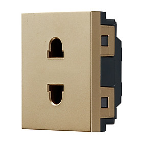 Hạt ổ cắm đơn 2 chấu 16A Gelan